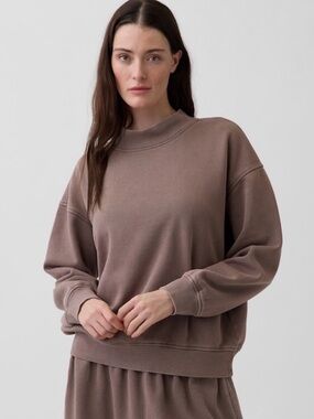 Gap VintageSoft Oversized Mockneck Tunic Sweatshirt